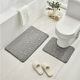 thumbnail image 1 of Bathroom Rug Set Of 2 Memory Foam Bath Mat Toilet Mat Soft Absorbent Thick Rug Non-Slip Backing Universal Machine Washable, 1 of 1