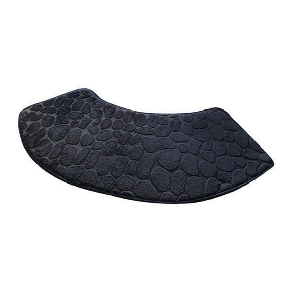 Bathroom Rug Shower Mat Floor Carpet Non Slip Fan Shaped Design for Household Bathtub Toilet Area Hallway
