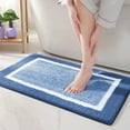 thumbnail image 1 of Bathroom Rug, Soft Absorbent Bathroom Mat and Bath Mat, Premium Microfiber Shag Bath Rug Machine Washable, Non Slip, Absorbent, Soft, Bathmat Shower Mat Outside Shower, 1 of 7