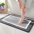thumbnail image 1 of Bathroom Rug, Soft Absorbent Bathroom Mat and Bath Mat, Premium Microfiber Shag Bath Rug Machine Washable, Non Slip, Absorbent, Soft, Bathmat Shower Mat Outside Shower, 1 of 7