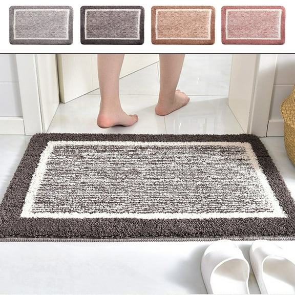 Bathroom Rug Soft Absorbent Bathroom Mat and Bath Mat Premium Microfiber Shag Bath Rug Machine Washable All The Feels Blanket