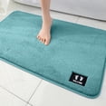 thumbnail image 1 of Bathroom Rug, Soft Absorbent Bathroom Mat and Bath Mat, Premium Microfiber Shag Bath Rug Machine Washable Blue,20" x 32", 1 of 7
