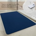 thumbnail image 1 of Bathroom Rug, Soft Absorbent Mat, Polyester 80x50x2cm in Gray Blue Beige Black White, Non-slip Backing & Quick-dry for Safety and Comfort, Perfect for Bathroom, Bedroom, and Living Room, 1 of 9