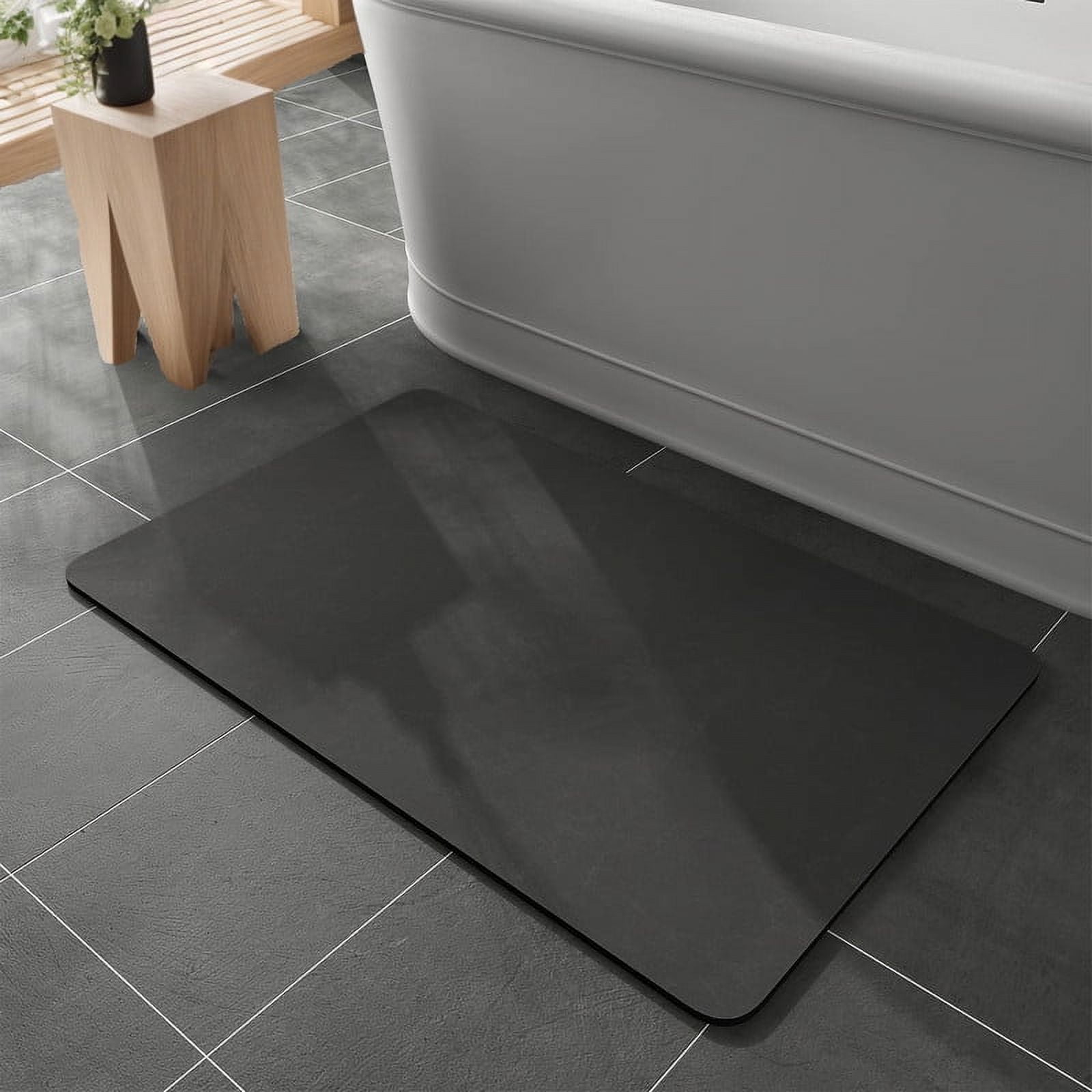 VUNATE Bathroom Rug Super Absorbent Quick Dry, Thin Bath Mat Fit Under