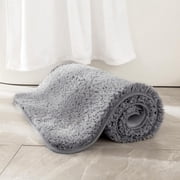 Bathroom Rugs,16x24,Gray,Non Slip Small Bathroom Rug Bath Mats for Bathroom,Machine Wash Dry Carpet Mat for Tub,Extra Soft and Absorbent,Thick Matts for Bathroom Floor & Sink