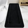 thumbnail image 1 of Bathroom Rugs, 24" x 60" Long Bath Rug, Non Slip Washable Bathroom Runner Rug Soft Thick Absorbent Bath Mat for Shower, Shaggy Plush Luxury Large Bath Rug, Black, 1 of 7