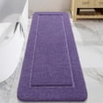 thumbnail image 1 of Bathroom Rugs, 24" x 60" Long Bath Rug, Non Slip Washable Bathroom Runner Rug Soft Thick Absorbent Bath Mat for Shower, Shaggy Plush Luxury Large Bath Rug, Purple, 1 of 14
