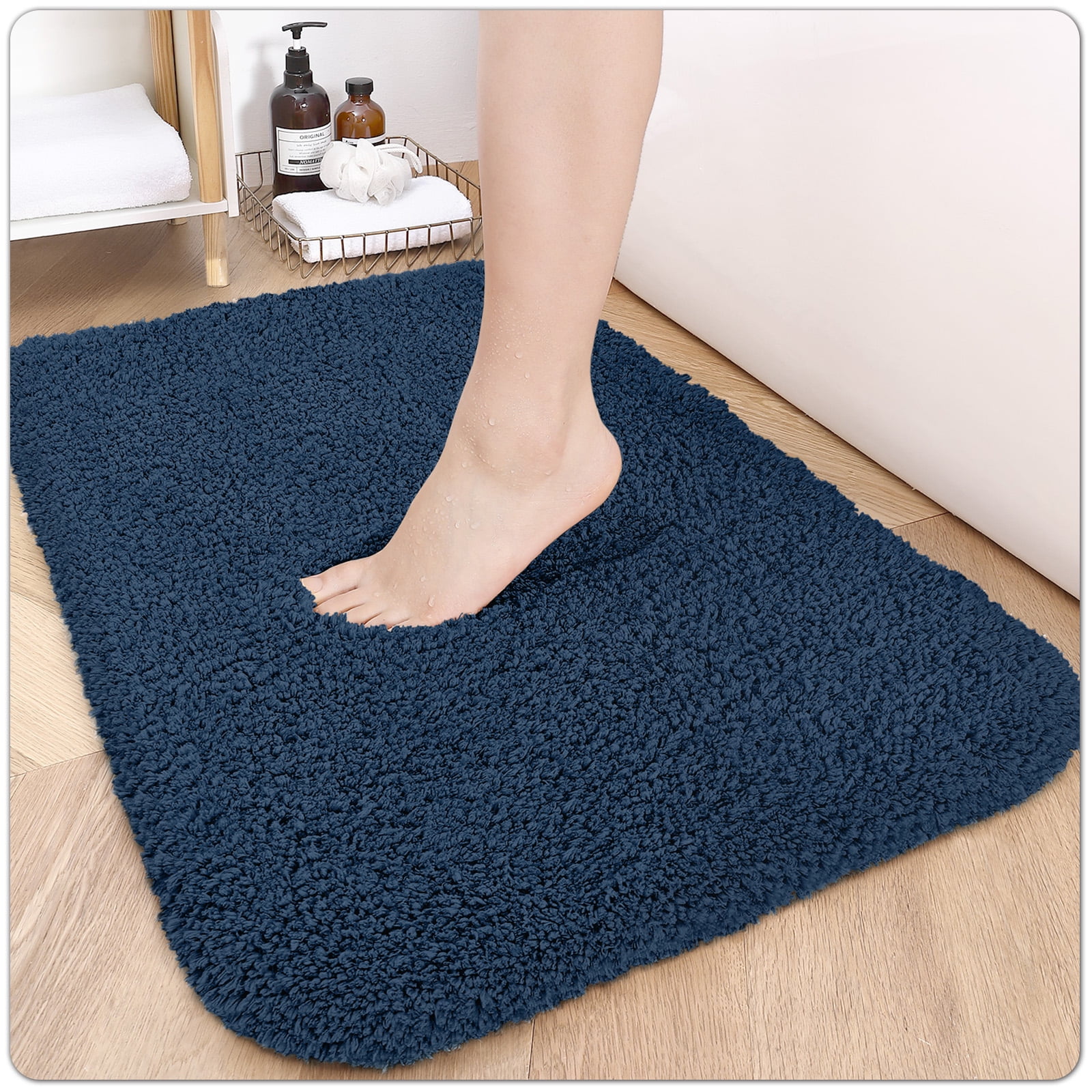 Bathroom Rugs,24"x35",Non Slip Shower Bath Room,Extra Soft and