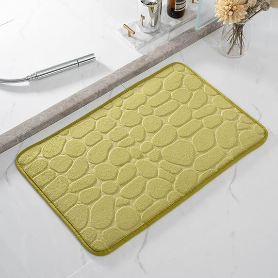 Bathroom Rugs 24x16, Extra Soft Absorbent Bath Rugs, Quick Dry, Machine Washable Bath Mats for Bathroom Floor, Tub and Shower, Home Decor Accessories, Green