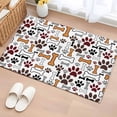 thumbnail image 1 of Bathroom Rugs 2x3 Ft, Dog Claws Non Slip Area Rugs for Kitchen Bedroom Entryway, Pet Cat Cartoon Cute Animal Bone Pawprints Washable Carpet Runner Rug Floor Mats for Bedroom Home Decor, 1 of 8