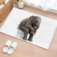 thumbnail image 1 of Bathroom Rugs 2x3 Ft, Funny Elephants Non Slip Area Rugs for Kitchen Bedroom Entryway, Cute Art Fun Lovely Animals on Toilets Washable Carpet Runner Rug Floor Mats for Bedroom Home Decor, 1 of 8