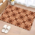 thumbnail image 1 of Bathroom Rugs 2x3 Ft, Orange Brown Flowers Non Slip Area Rugs for Kitchen Bedroom Entryway, Farmhouse Retro Abstract Floral Washable Carpet Runner Rug Floor Mats for Bedroom Home Decor, 1 of 8