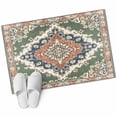 thumbnail image 1 of Bathroom Rugs 2x3 Ft, Orange Green Boho Non Slip Area Rugs for Kitchen Bedroom Entryway, Medieval Vintage Ethnic Floral Abstract Washable Carpet Runner Rug Floor Mats for Bedroom Home Decor, 1 of 9