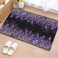 thumbnail image 1 of Bathroom Rugs 2x3 Ft, Purple Lavender Non Slip Area Rugs for Kitchen Bedroom Entryway, Spring Watercolor Wildflowers Plant Black Washable Carpet Runner Rug Floor Mats for Bedroom Home Decor, 1 of 8