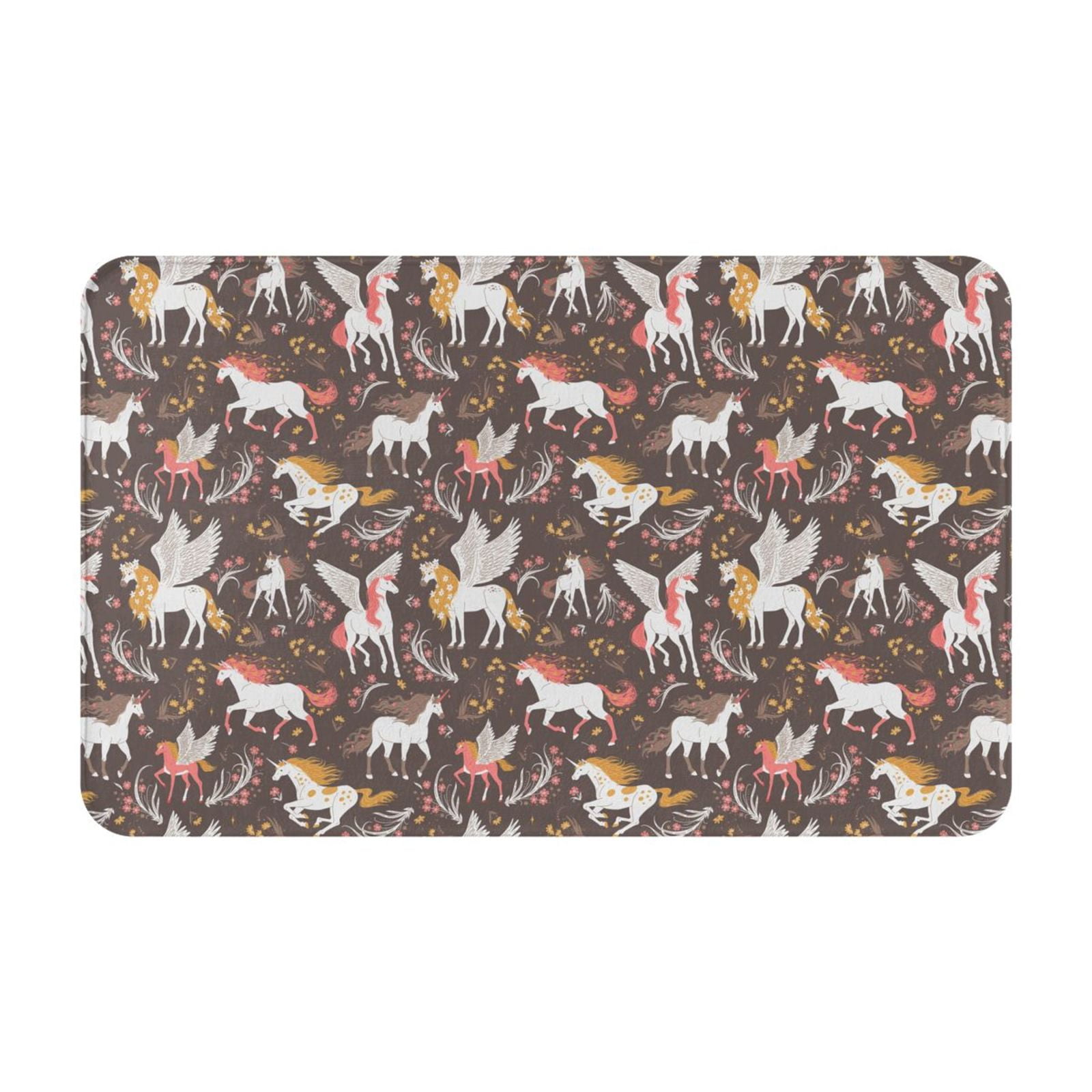 Bathroom Rugs 30x20, Absorbent NonSlip Bath Mat Rugs, Artistic Wings