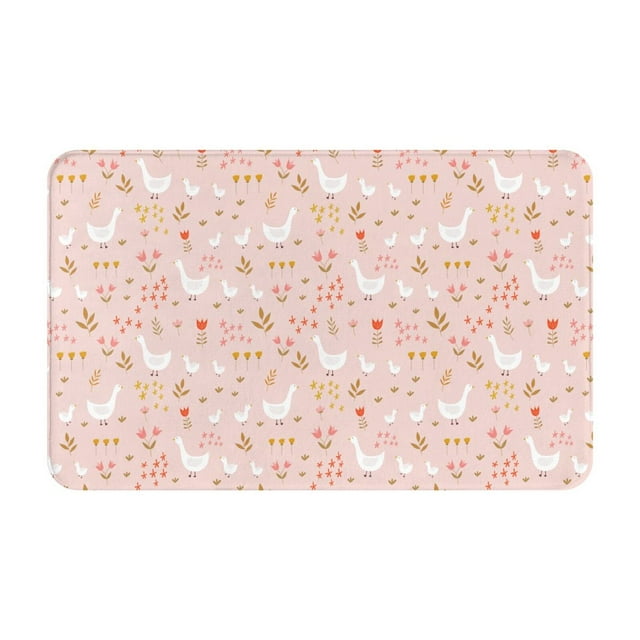 Bathroom Rugs 30x20, Absorbent NonSlip Bath Mat Rugs, Bohemian Cute