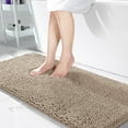 thumbnail image 1 of Bathroom Rugs, 36'' x 24'', Extra Soft Chenille Bath Rugs, Non-Slip, Water Absorbent, Bath Mats for Bathroom Floor, Machine Wash Dry, Plush Microfiber Shaggy Rug, Tub and Shower, Camel, 1 of 6