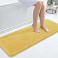 thumbnail image 1 of Bathroom Rugs 59x24, Extra Soft Absorbent Chenille Bath Rugs, Rubber Backing Quick Dry, Machine Washable Bath Mats for Bathroom Floor, Tub and Shower, Home Decor Accessories, White, 1 of 7