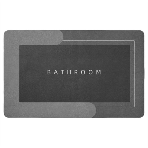 Bathroom Rugs Bath Diatomite Stone Floor Mat Non Slip Quick Dry Pad 60x40CM