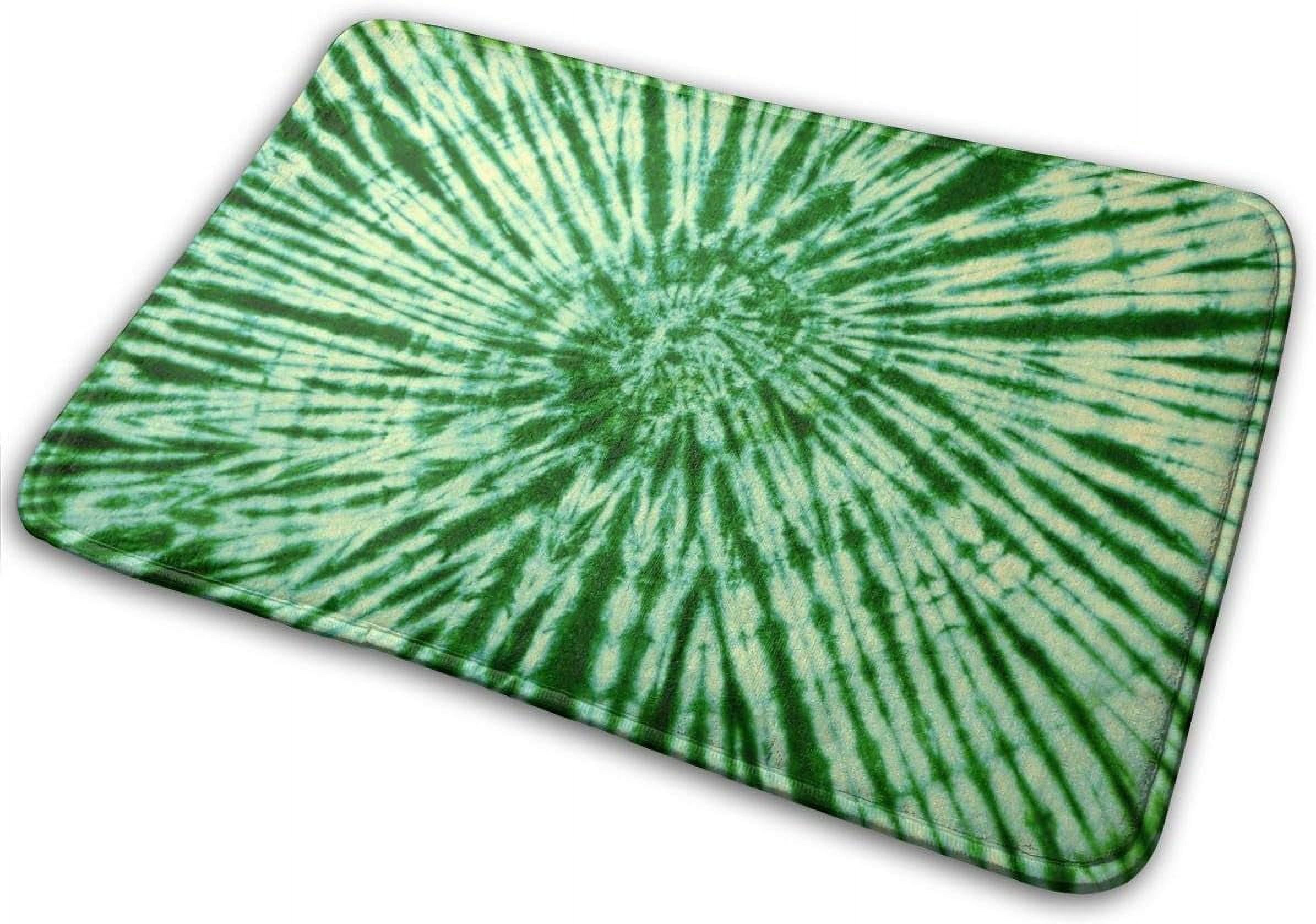 Blue And Green Tie Dye Floor Mat main image 1
