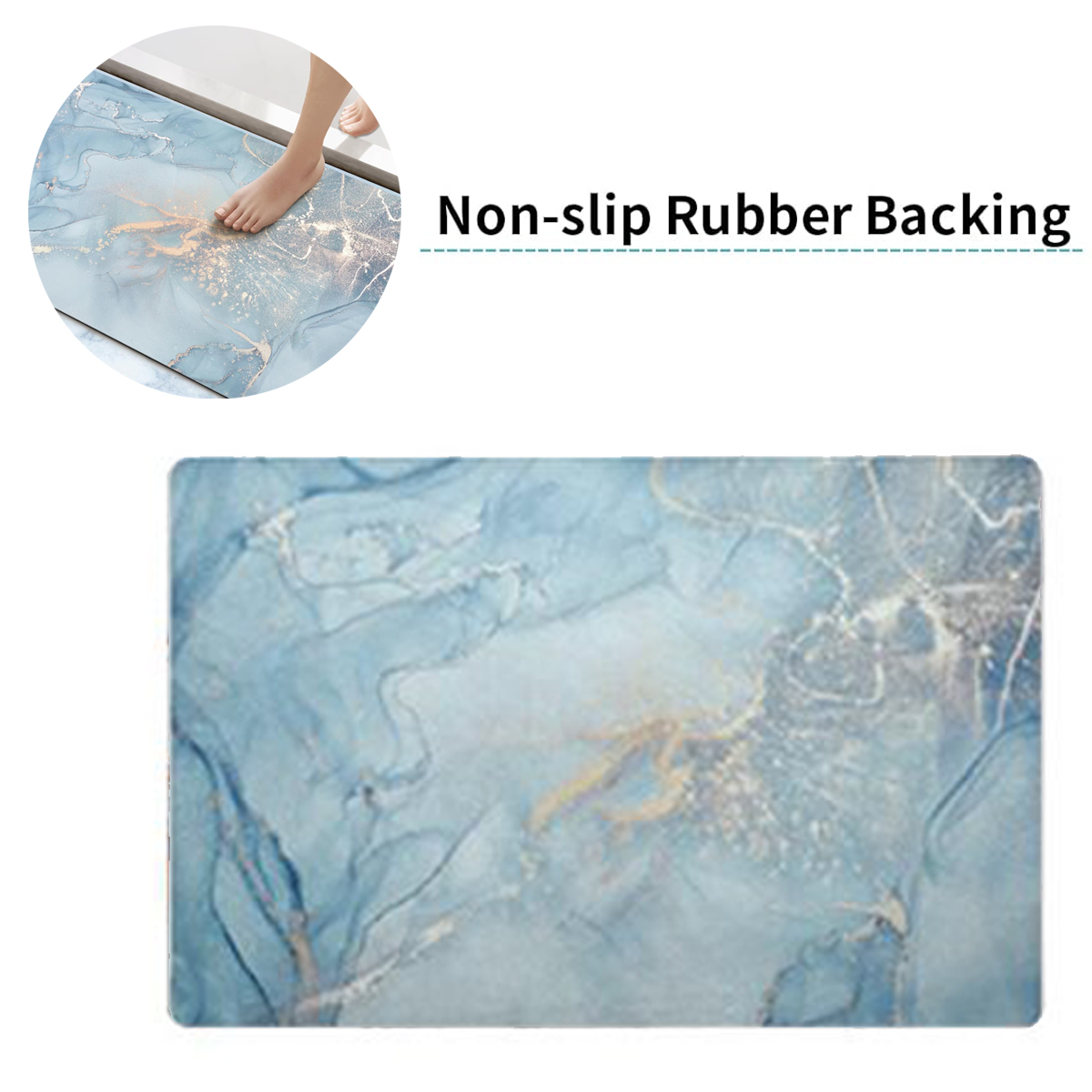 Bathroom Rugs Bath Mat Super Absorbent Quick Dry Bathroom Mat Rubber
