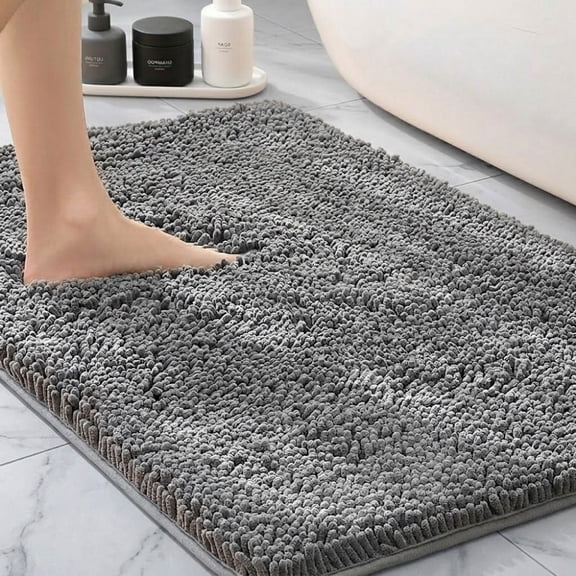 Bathroom Rugs, Bath Mats for Bathroom Non Slip with Rubber Backing,High Absorbent Microfiber Bath Rugs Quick Drying, Machine Washable, Durable Decor
