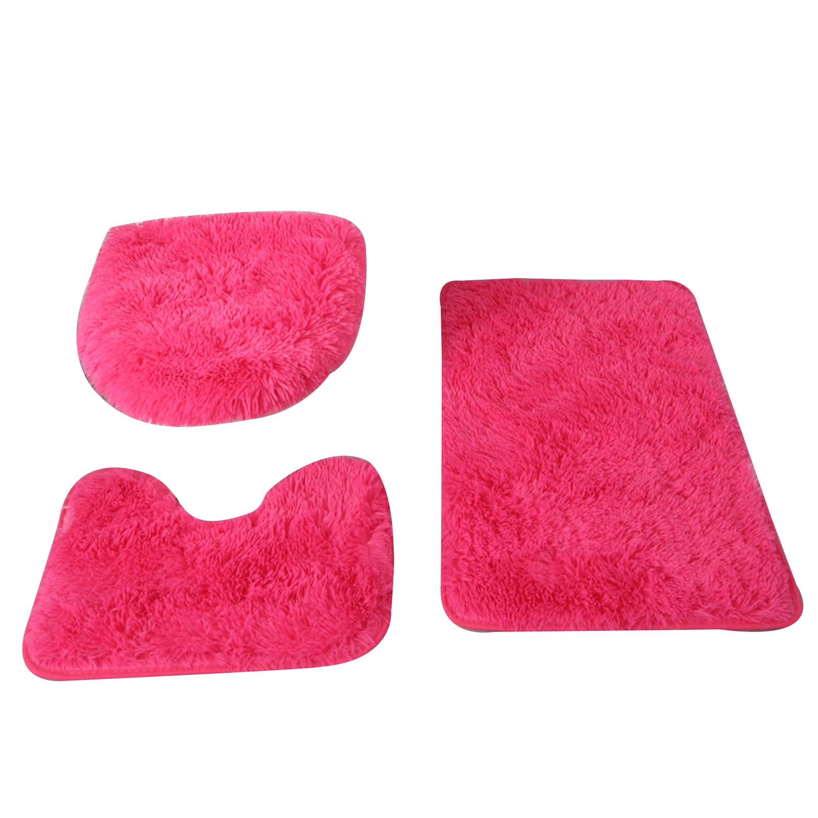 Bathroom Rugs Bath mat 3 Piece Set, Super Absorbent, Strong PVC Non ...