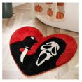 Bathroom Rugs Black Red Orange Bath Mat Non Slip, Nightmare Before
