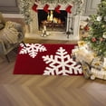thumbnail image 1 of Bathroom Rugs, Cebalnir Christmas Rug with Reindeer Cute Bath Mat Xmas Elk Washable Kitchen Rugs for Living Room and Bedroom Non Slip 15.75x23.62in, 1 of 6