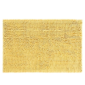 TJOUL Microfiber Bathroom Rugs & Indoor Doormat, Non-Slip Absorbent Washable Bath Mat, Quick Dry Kitchen Rug & Dog Mat, [Yellow], [15.7*23.6in]