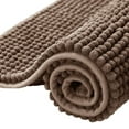 thumbnail image 1 of Bathroom Rugs Chenille Bath Rug Soft Short Plush Bath Mat Soft Shower Mat Water Absorbent Shower Mat Quick Dry Machine Washable(Brown,16" x 24"), 1 of 7