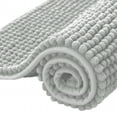 thumbnail image 1 of Bathroom Rugs Chenille Bath Rug Soft Short Plush Bath Mat Soft Shower Mat Water Absorbent Shower Mat Quick Dry Machine Washable(Light Gray,16" x 24"), 1 of 6