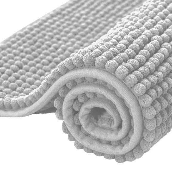 Bathroom Rugs Chenille Bath Rug Soft Short Plush Bath Mat Soft Shower Mat Water Absorbent Shower Mat Quick Dry Machine Washable