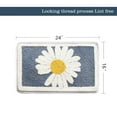 thumbnail image 1 of Bathroom Rugs, Cute Flower Bath Mat Flower Rug Non Slip Floor Carpet Microfiber Super Absorbent Machine Washable Bathtub Rug for Bedroom, Living Room and Bathroom Decor (15.7 x 23.6 inch), 1 of 6