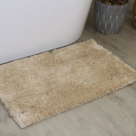 Bathroom Rugs, Extra Soft Absorbent Bath Rugs, Non-Slip, Quick Drying, Machine Washable, Plush Comfort for Bathroom Floor, Tub, Shower and Home Decor Accessories, 24x40, Linen