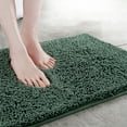 thumbnail image 1 of Bathroom Rugs, Extra Soft Absorbent Chenille Bath Rugs, Rubber Backing Quick Dry, Machine Washable Bath Mats for Bathroom Floor, Tub and Shower, Home Decor Accessories(16*24in,Green), 1 of 7