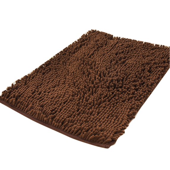 Bathroom Rugs, Extra Soft Absorbent Shaggy Chenille Bath Rugs, Machine Washable Rubber Backing Non-Slip Bath Mats for Bathroom Floor Tub and Shower, Home Decor Accessories(15.7"*23.6",Coffee)