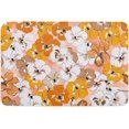 Bathroom Rugs Front Door Mat Mat, Elegant Flower NonSlip