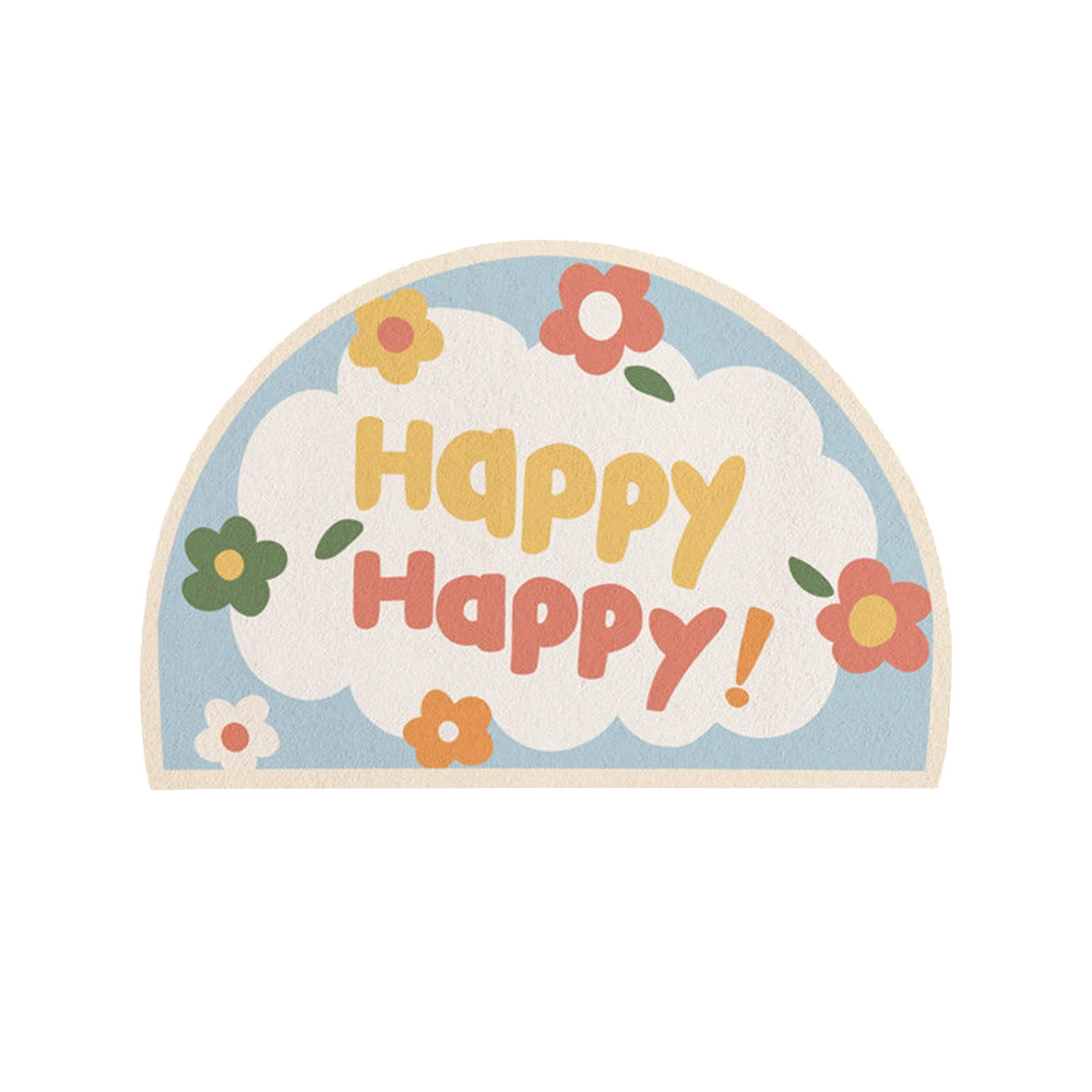 Bathroom Rugs Half Circle Bath Mat Cute Sun Bath Mats Retro Bohemian