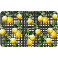 thumbnail image 1 of Bathroom Rugs Lemon Fruit On Checkered Bath Mat Soft Non-Slip Rugs for Indoor Outdoor Kitchen, Personalized Doormat for Home Decor 18x30In, 1 of 5