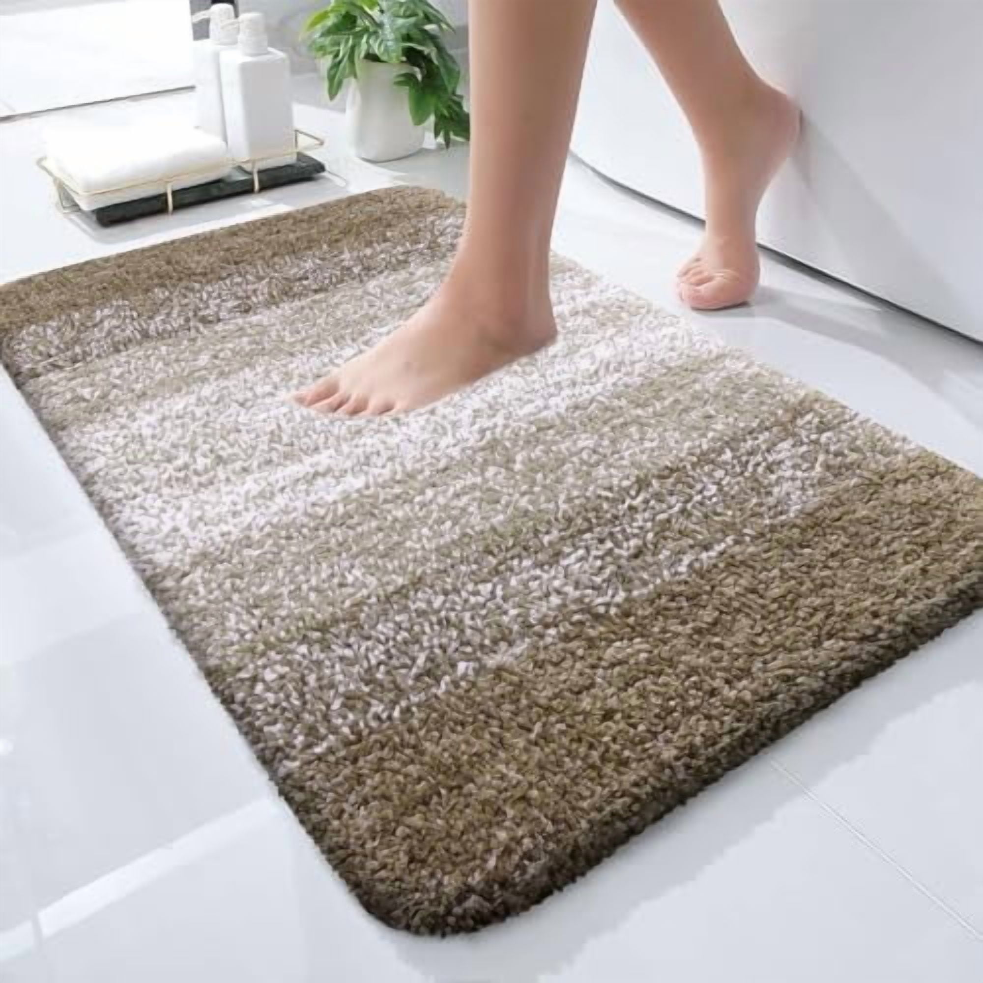 Bathroom Rugs Mat 24x16, Extra Soft Absorbent Microfiber Bath Rugs ...