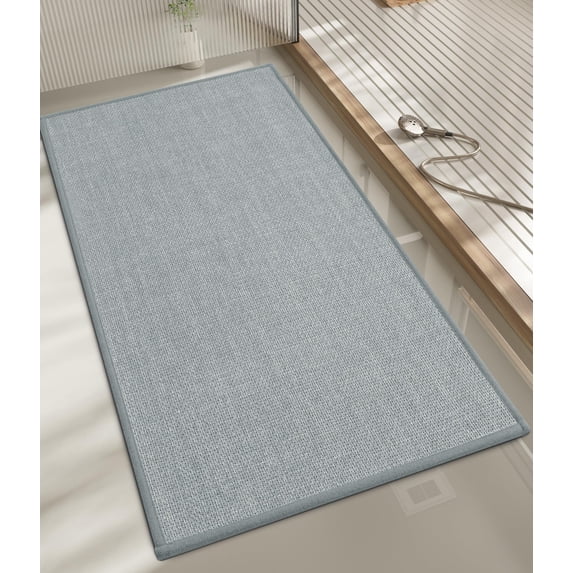 Bathroom Rugs Mat 24x17, Ultra Thin Non Slip Bath Mat Small Quick Dry ...