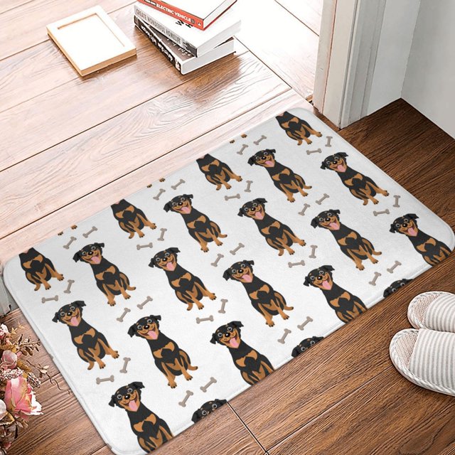 Bathroom Rugs Mat Bone Dog Puppy Entryway Indoor Door Mat Kitchen
