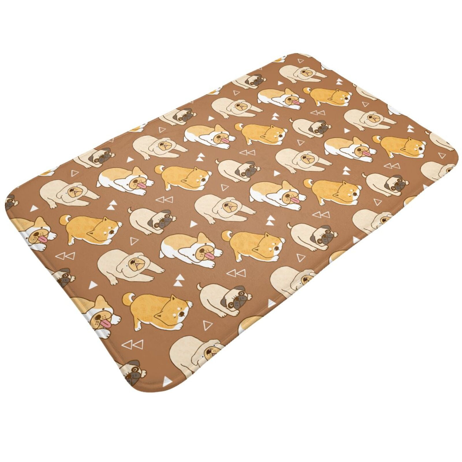Bathroom Rugs Mat, Cartoon Bulldog Door Mats Entryway Indoor