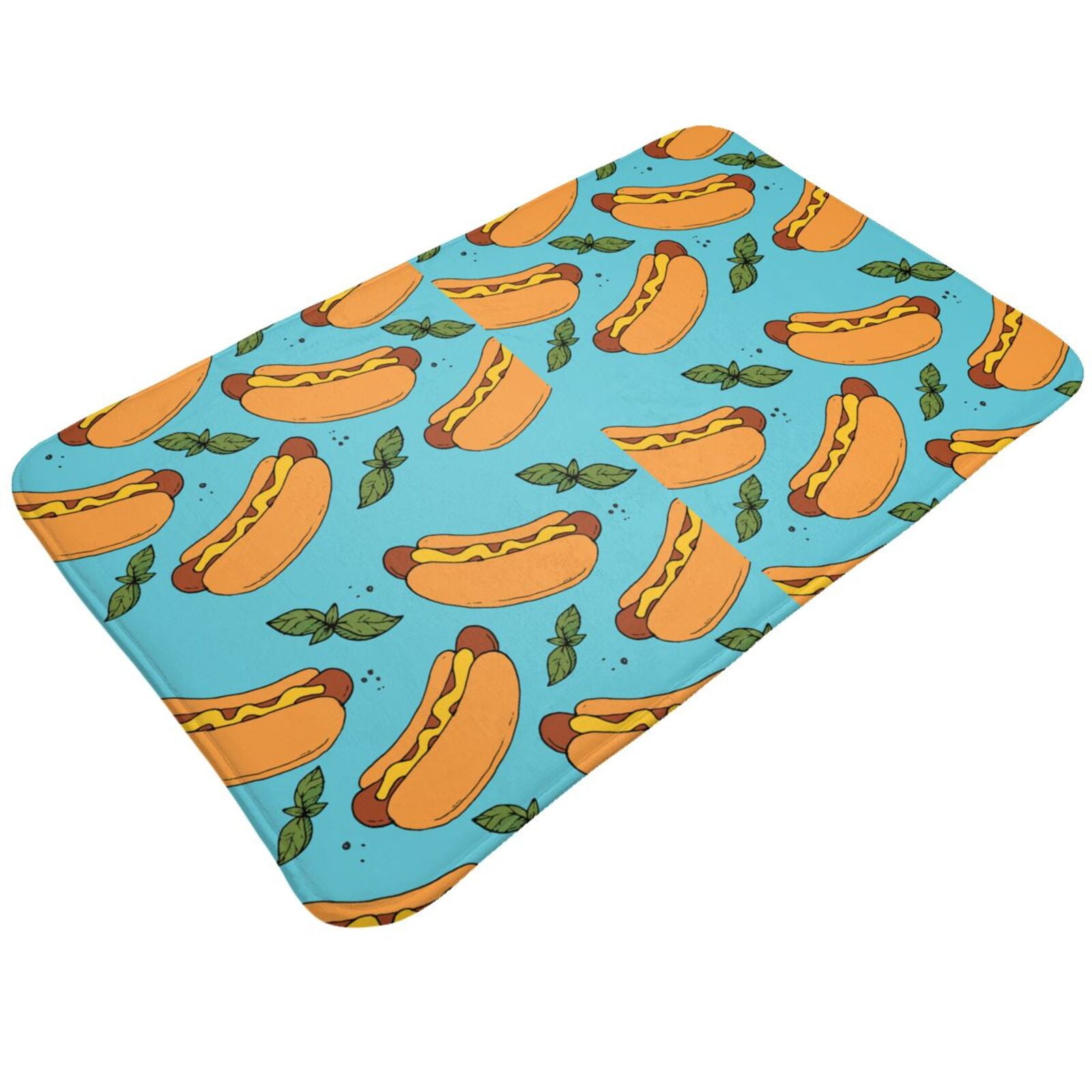 Bathroom Rugs Mat Hot Dog 5 Entryway Indoor Door Mat Kitchen Bedroom