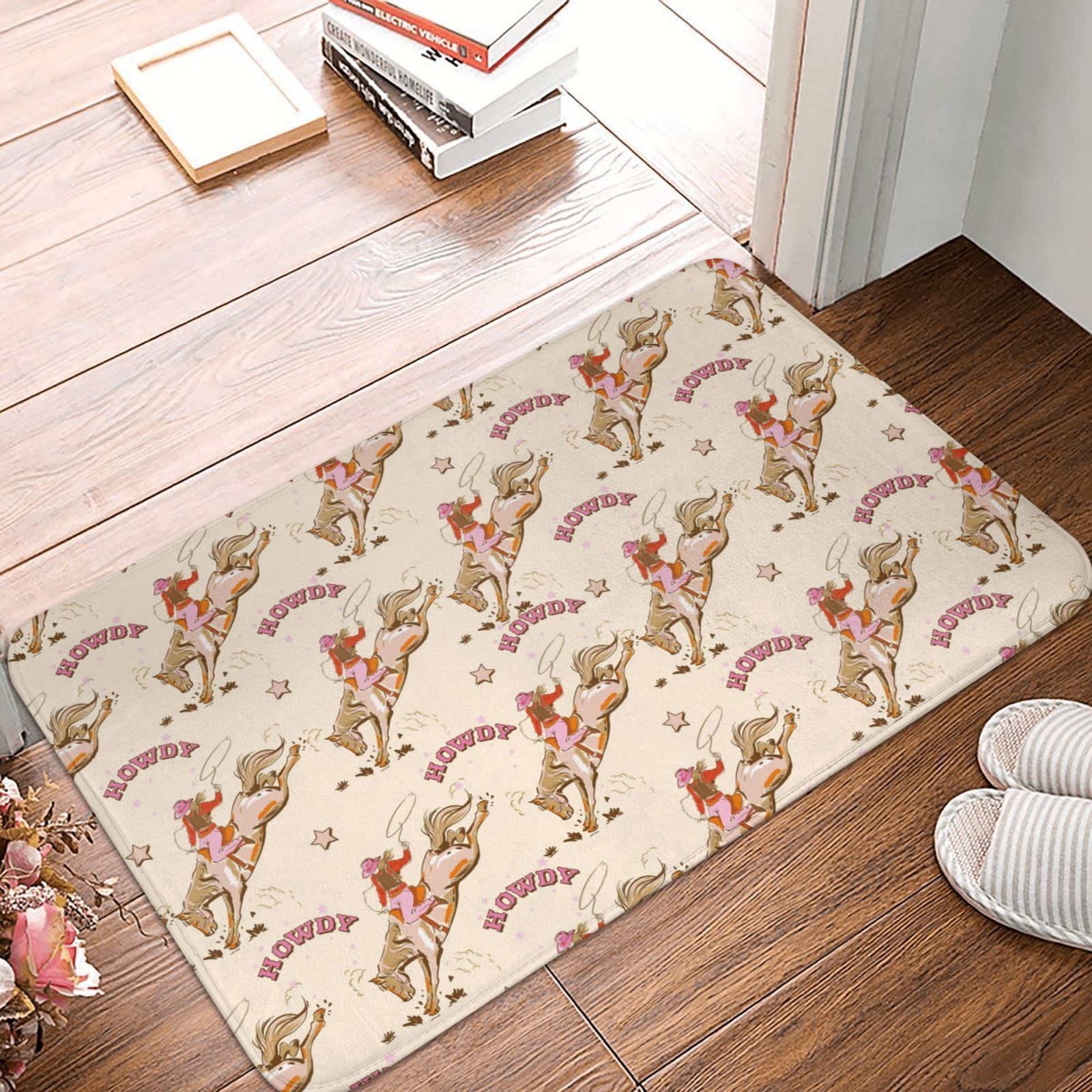 Bathroom Rugs Mat - Howdy Cowgirl Entryway Indoor Door Mat Kitchen ...