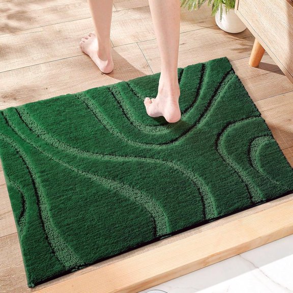 Bathroom Rugs Mat,Soft Plush Shaggy Microfiber Bath Rug,Non Slip Bath Mats For Bath[1]