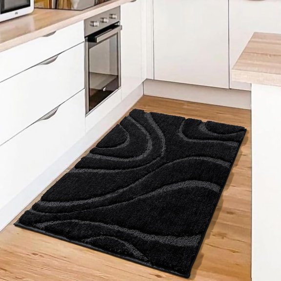 Bathroom Rugs Mat,Soft Plush Shaggy Microfiber Bath Rug,Non Slip Bath Mats For Bath[1]