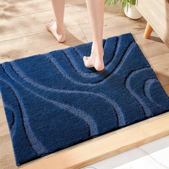 Bathroom Rugs Mat,Soft Plush Shaggy Microfiber Bath Rug,Non Slip Bath Mats For Bath[1]