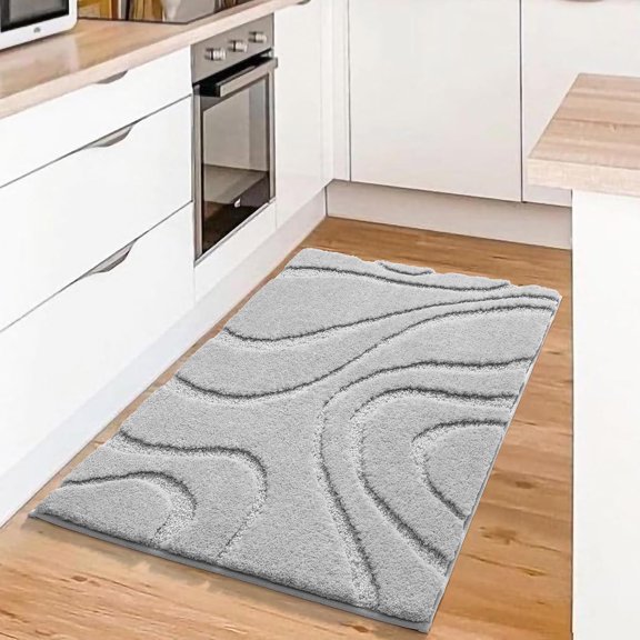 Bathroom Rugs Mat,Soft Plush Shaggy Microfiber Bath Rug,Non Slip Bath Mats For Bath[1]
